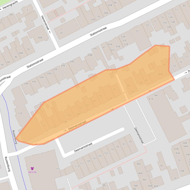 Kaart van postcodegebied 1506CW.