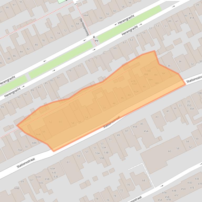 Kaart van postcodegebied 1506DH.