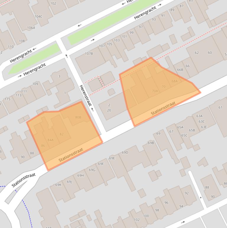 Kaart van postcodegebied 1506DJ.