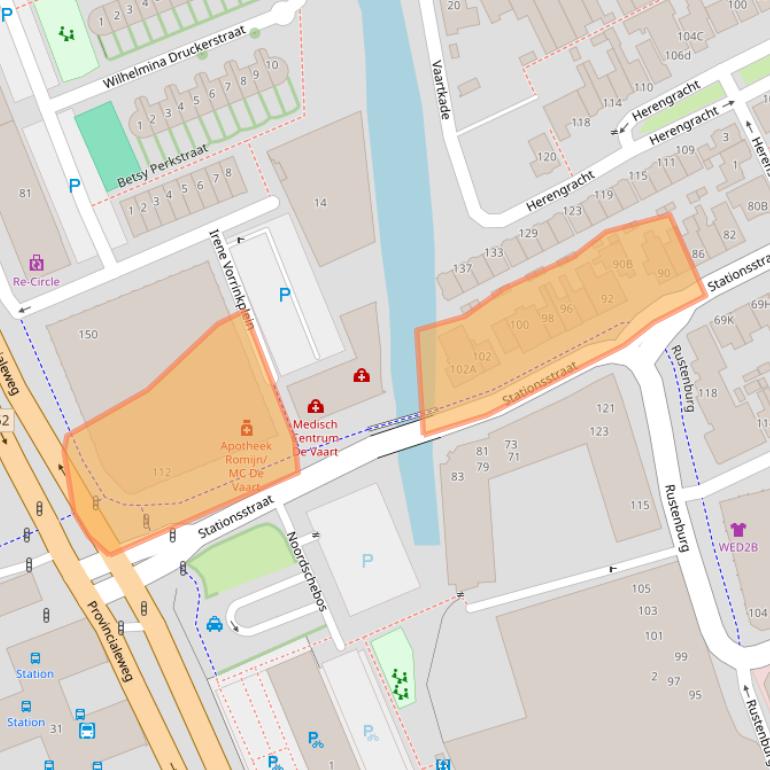 Kaart van postcodegebied 1506DK.