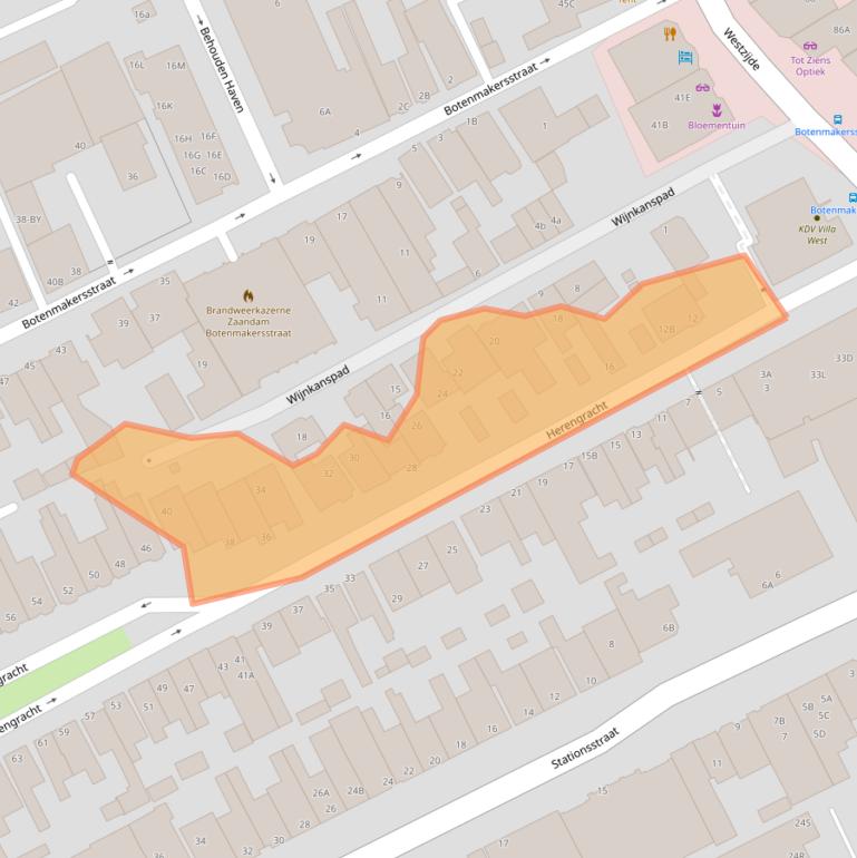 Kaart van postcodegebied 1506DS.