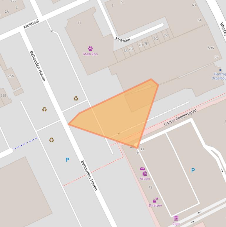 Kaart van postcodegebied 1506EN.