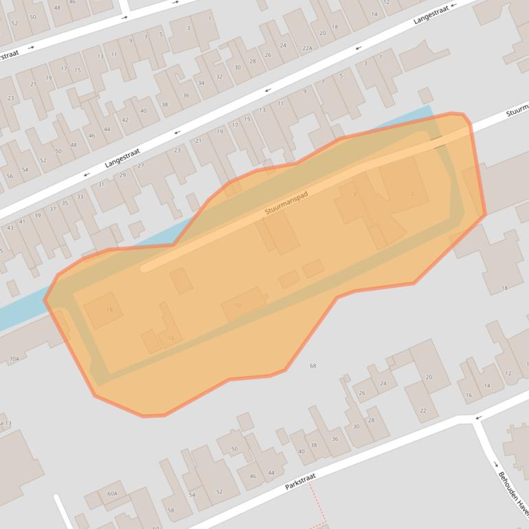 Kaart van postcodegebied 1506EP.