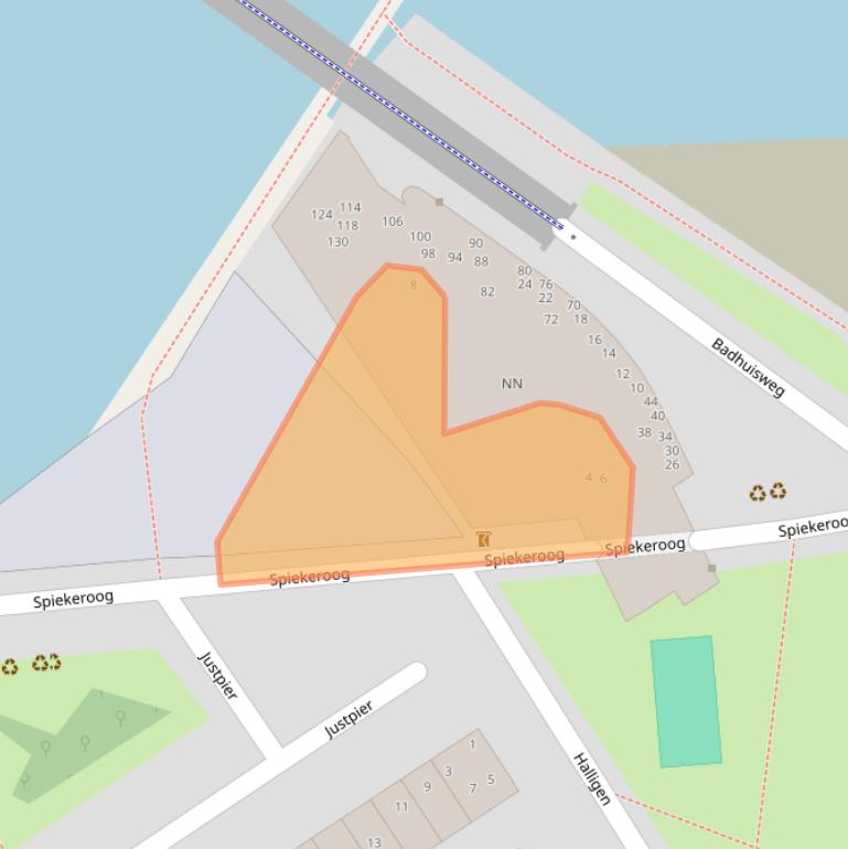 Kaart van postcodegebied 1506EX.