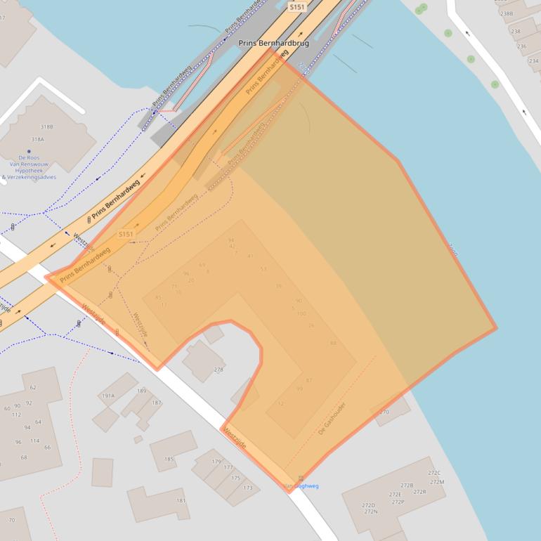 Kaart van postcodegebied 1506GW.