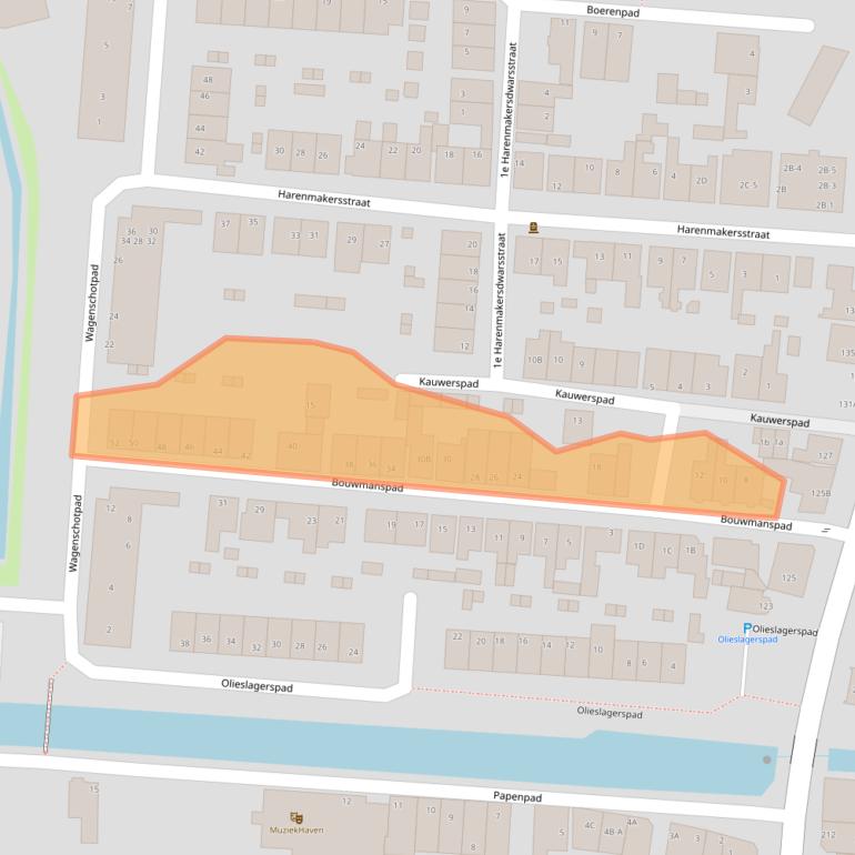 Kaart van postcodegebied 1506HB.