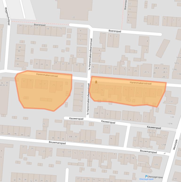 Kaart van postcodegebied 1506HD.