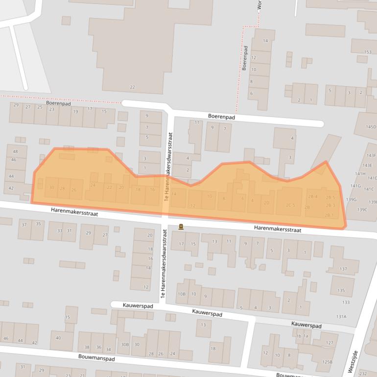 Kaart van postcodegebied 1506HE.
