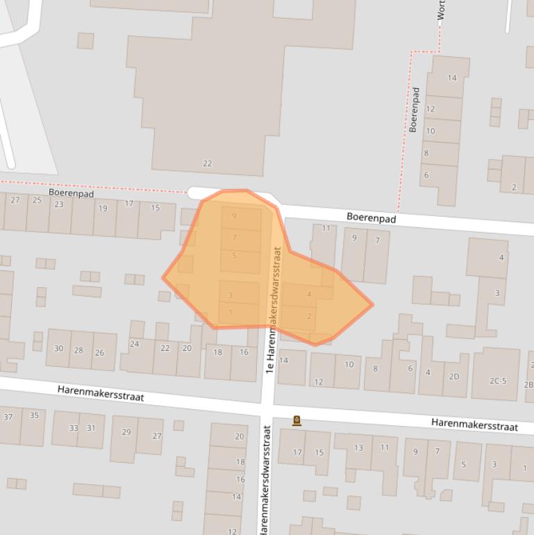 Kaart van postcodegebied 1506HG.