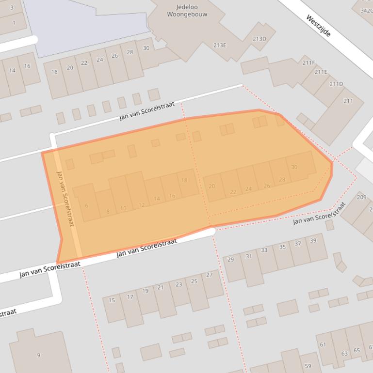 Kaart van postcodegebied 1506KL.