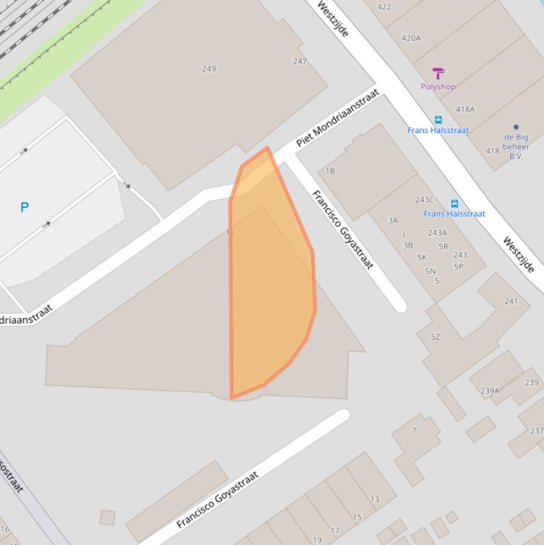 Kaart van postcodegebied 1506KN.