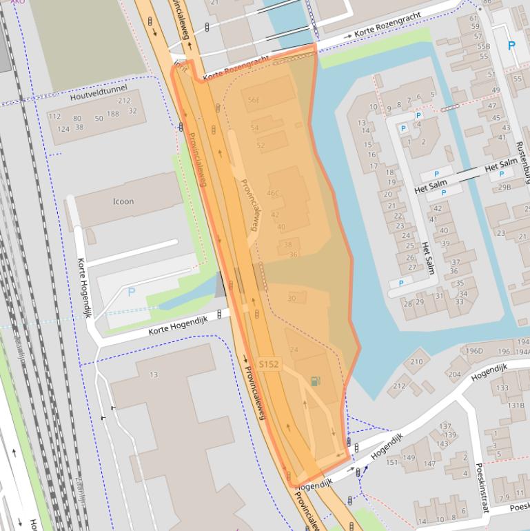 Kaart van postcodegebied 1506MC.