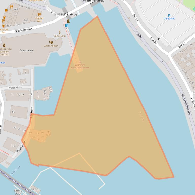 Kaart van postcodegebied 1506MS.