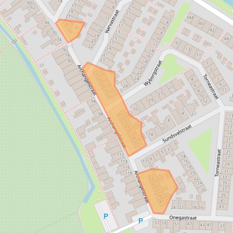 Kaart van postcodegebied 1506NP.