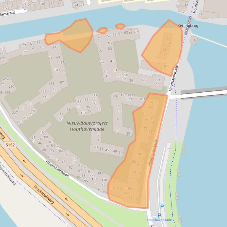 Kaart van postcodegebied 1506PD.