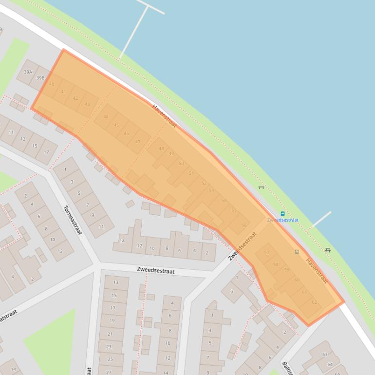 Kaart van postcodegebied 1506PJ.