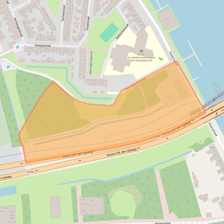 Kaart van postcodegebied 1506PL.