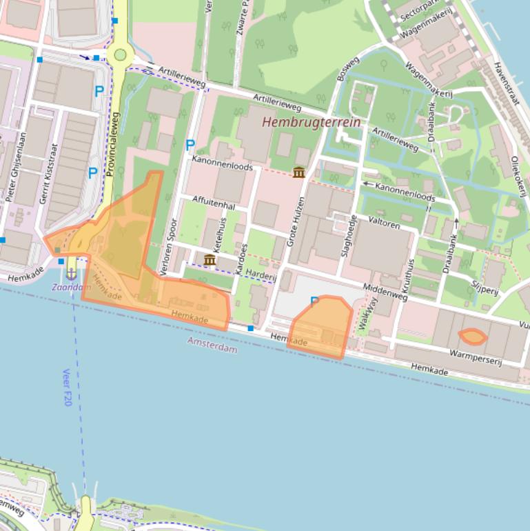 Kaart van postcodegebied 1506PR.