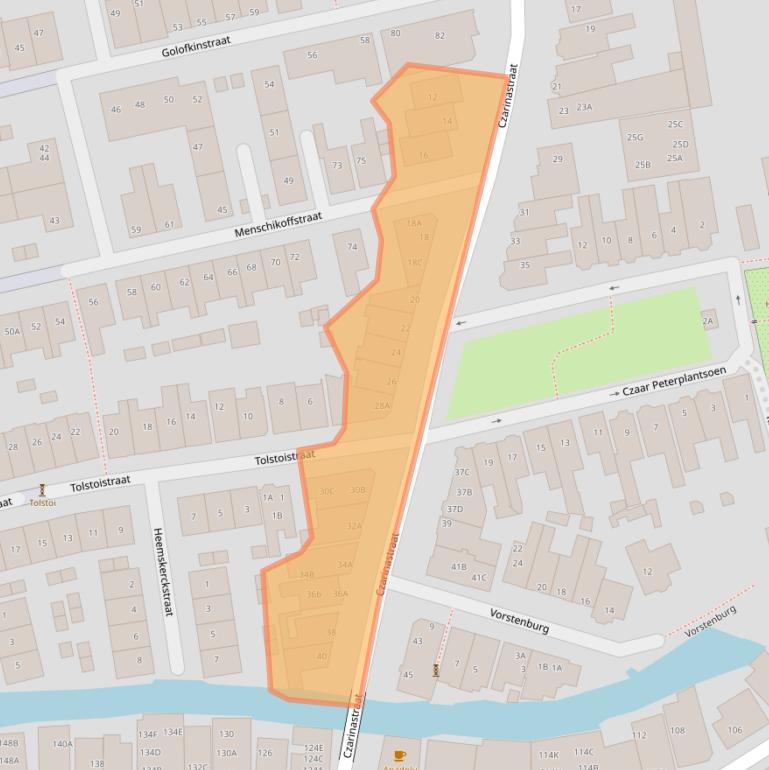 Kaart van postcodegebied 1506RC.