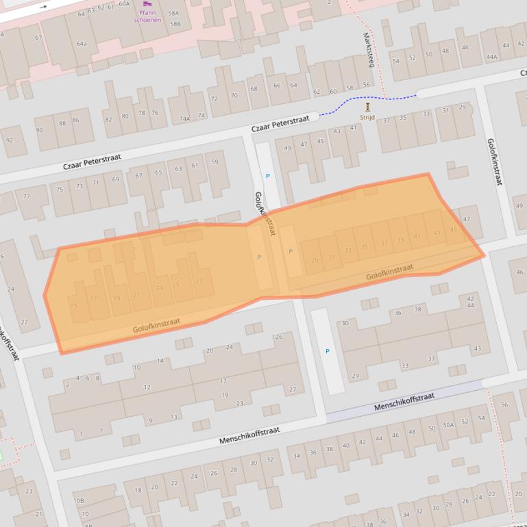 Kaart van postcodegebied 1506RG.