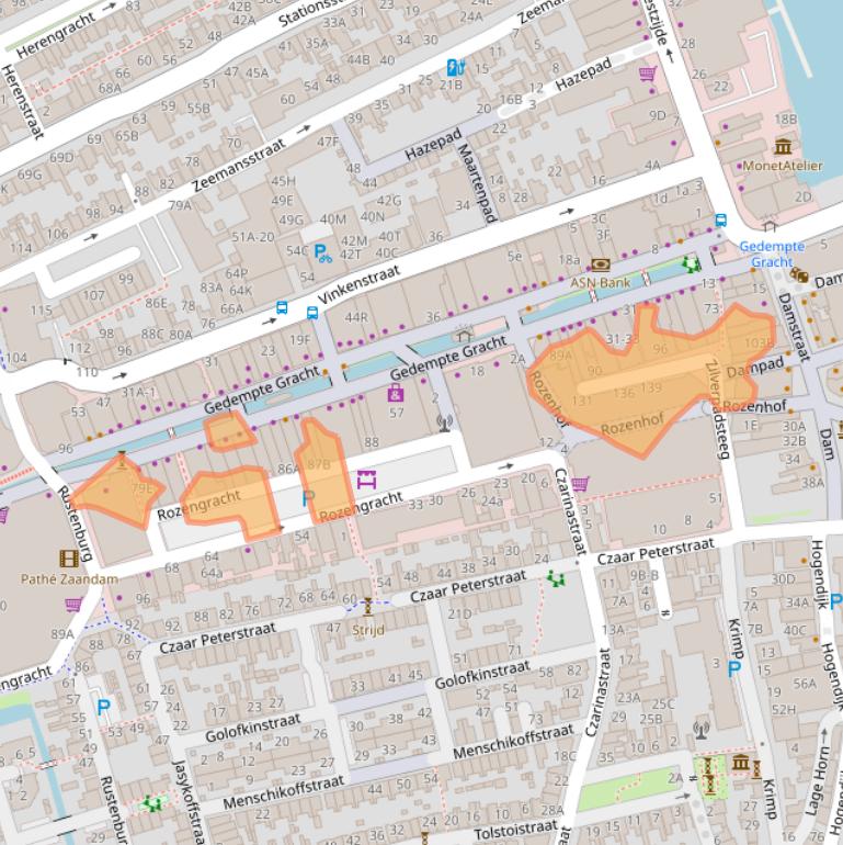 Kaart van postcodegebied 1506SE.