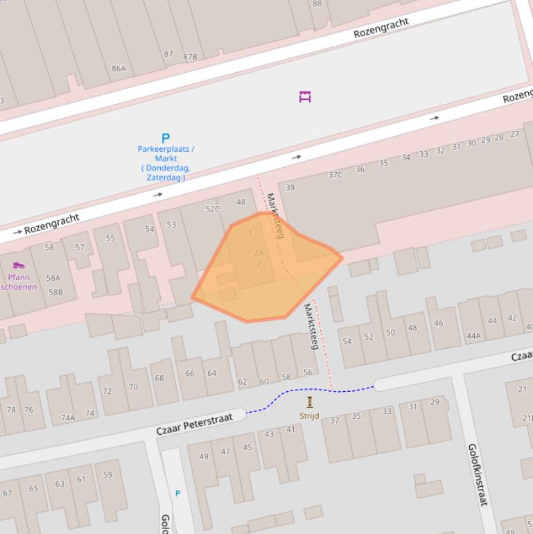 Kaart van postcodegebied 1506SV.