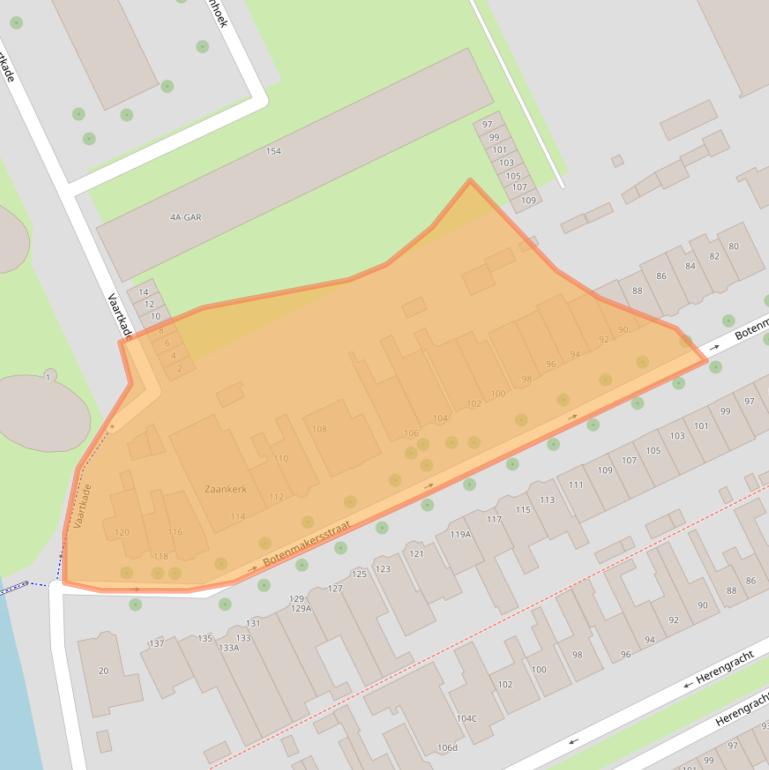 Kaart van postcodegebied 1506TH.