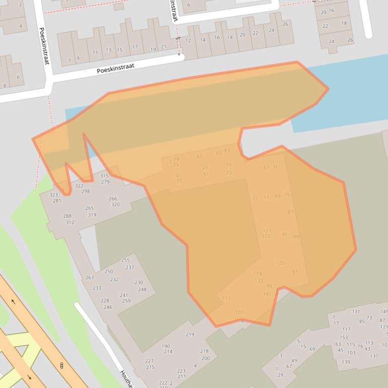 Kaart van postcodegebied 1506TN.