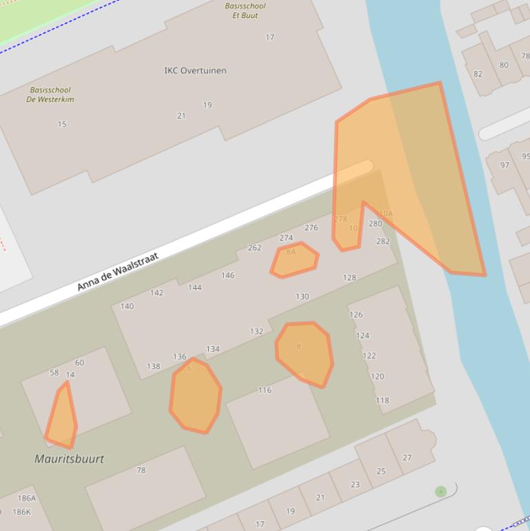Kaart van postcodegebied 1506TZ.