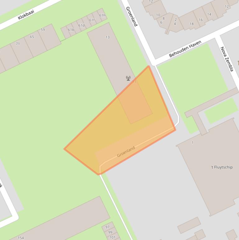 Kaart van postcodegebied 1506VC.