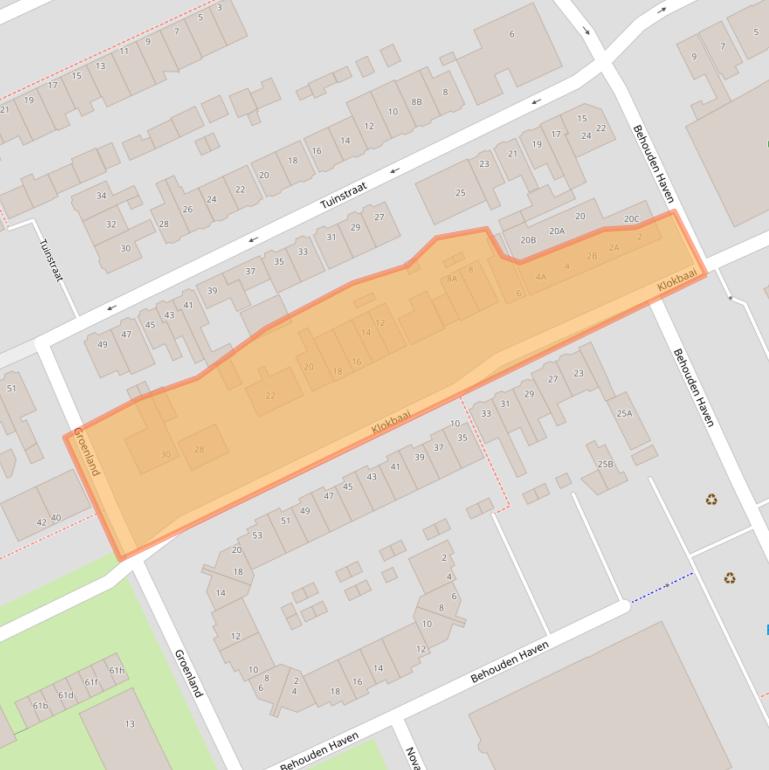Kaart van postcodegebied 1506VH.