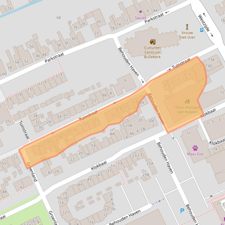 Kaart van postcodegebied 1506VV.