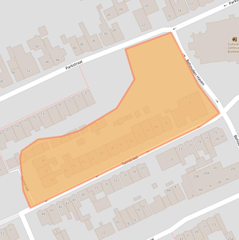 Kaart van postcodegebied 1506VX.