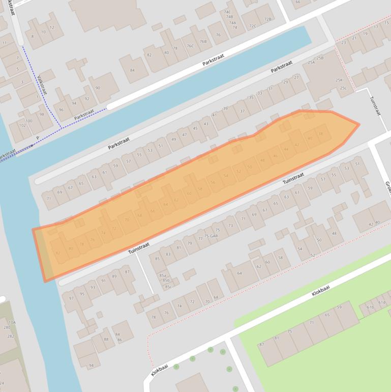 Kaart van postcodegebied 1506VZ.