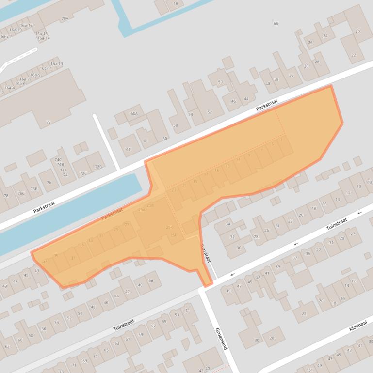 Kaart van postcodegebied 1506WB.