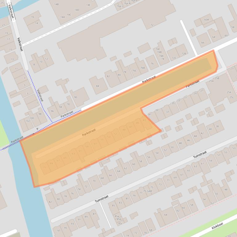 Kaart van postcodegebied 1506WC.