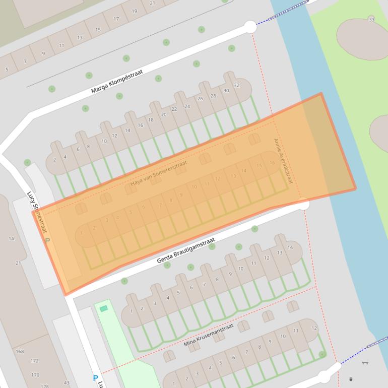 Kaart van postcodegebied 1506WK.