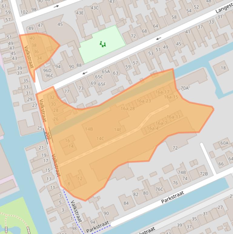 Kaart van postcodegebied 1506XC.