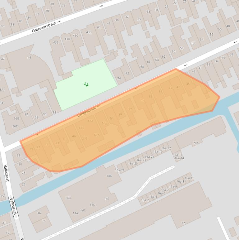 Kaart van postcodegebied 1506XG.
