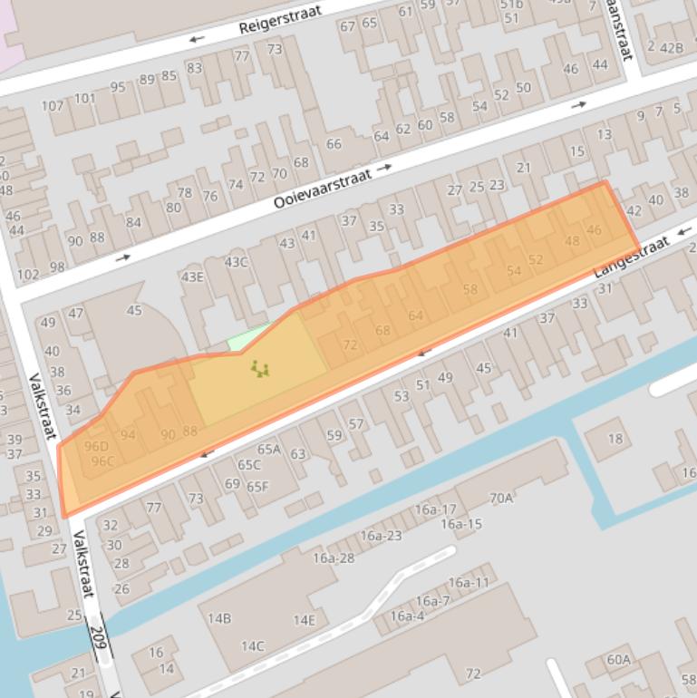 Kaart van postcodegebied 1506XJ.