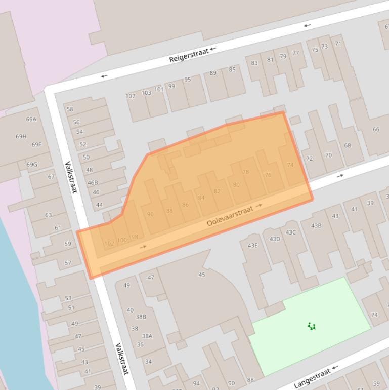 Kaart van postcodegebied 1506XP.