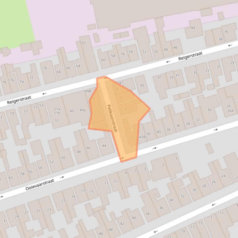 Kaart van postcodegebied 1506XR.