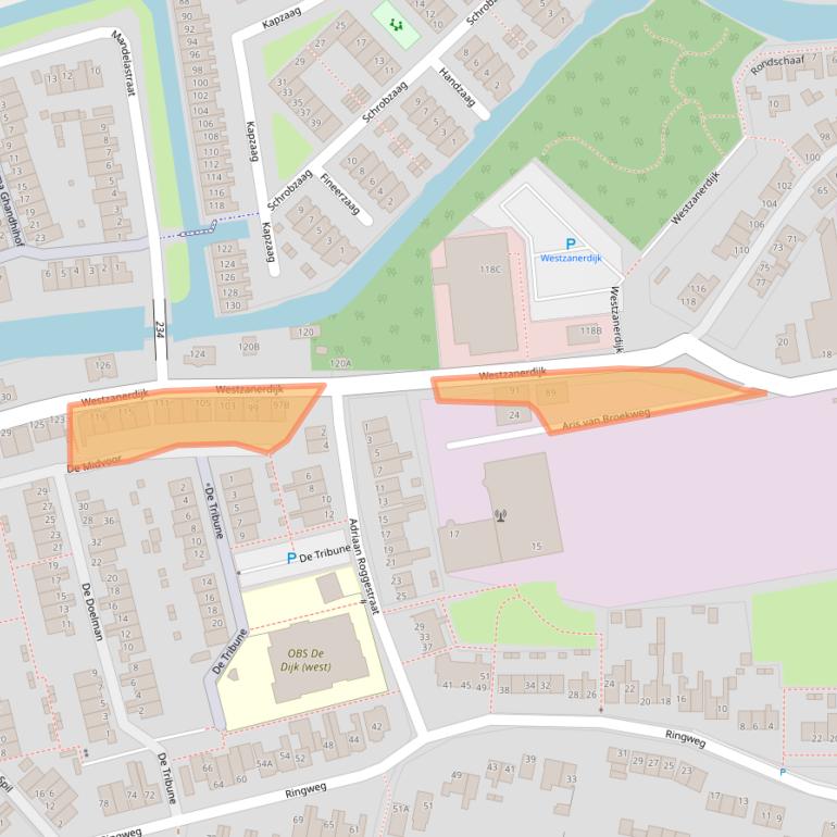 Kaart van postcodegebied 1507AC.