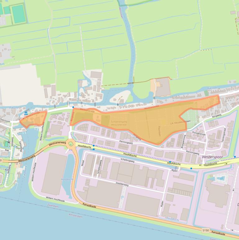 Kaart van postcodegebied 1507AH.