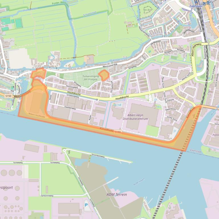 Kaart van postcodegebied 1507BS.