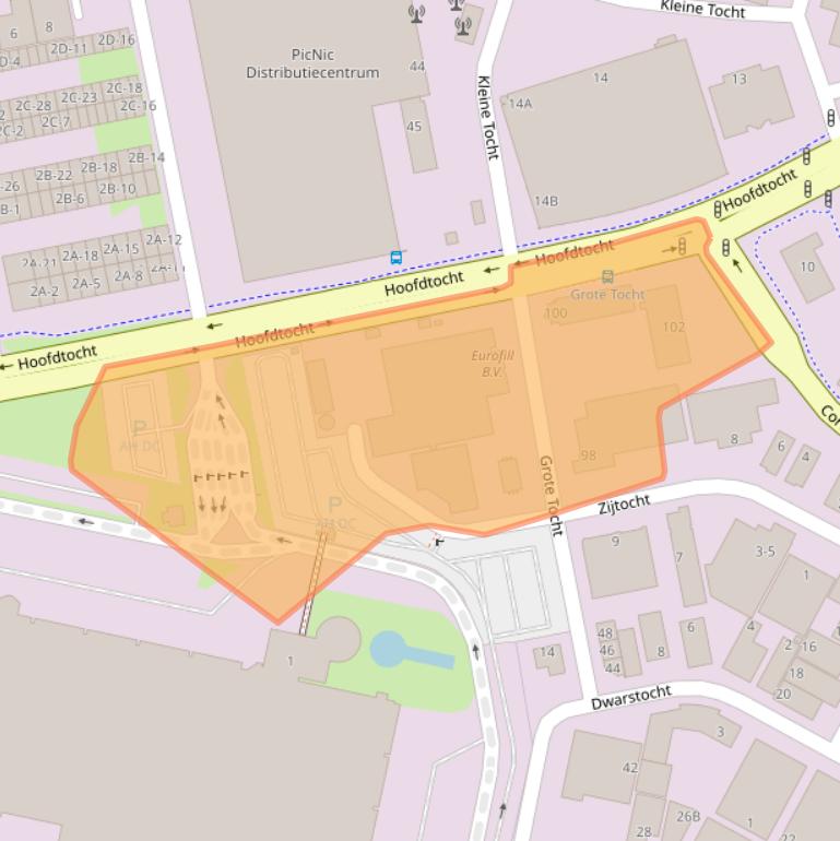 Kaart van postcodegebied 1507CE.