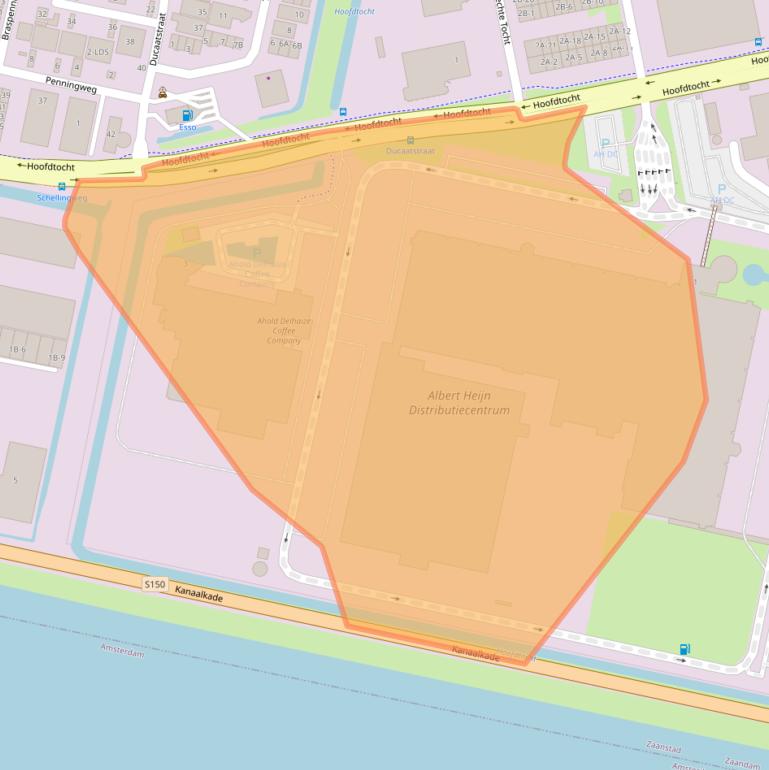 Kaart van postcodegebied 1507CJ.