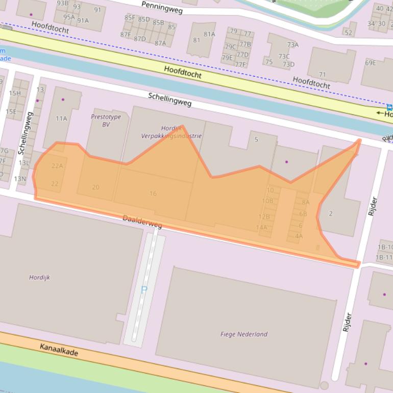 Kaart van postcodegebied 1507DT.