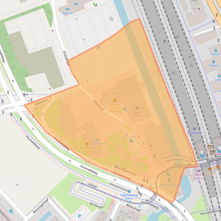 Kaart van postcodegebied 1507EA.