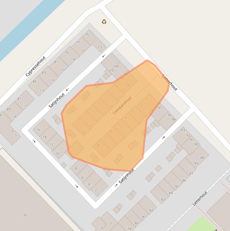 Kaart van postcodegebied 1507EN.